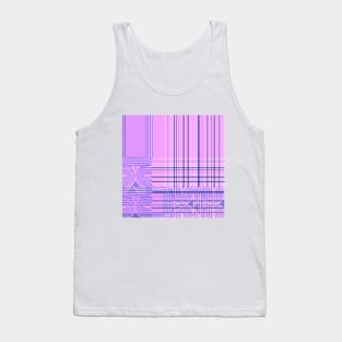 Abstract lines and waves pattern Tank Top